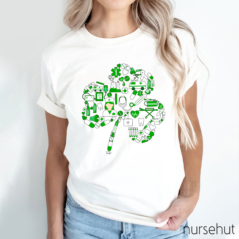 Medical And Nursing Clover Nurse T-Shirt