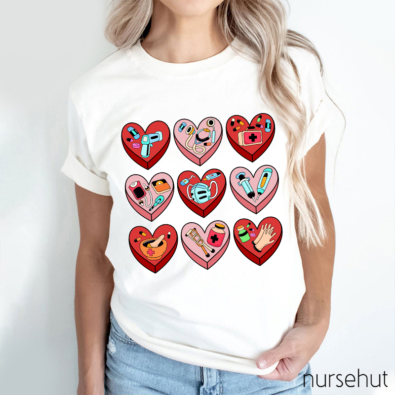 A Heart Full Of Nursing Nurse T-Shirt
