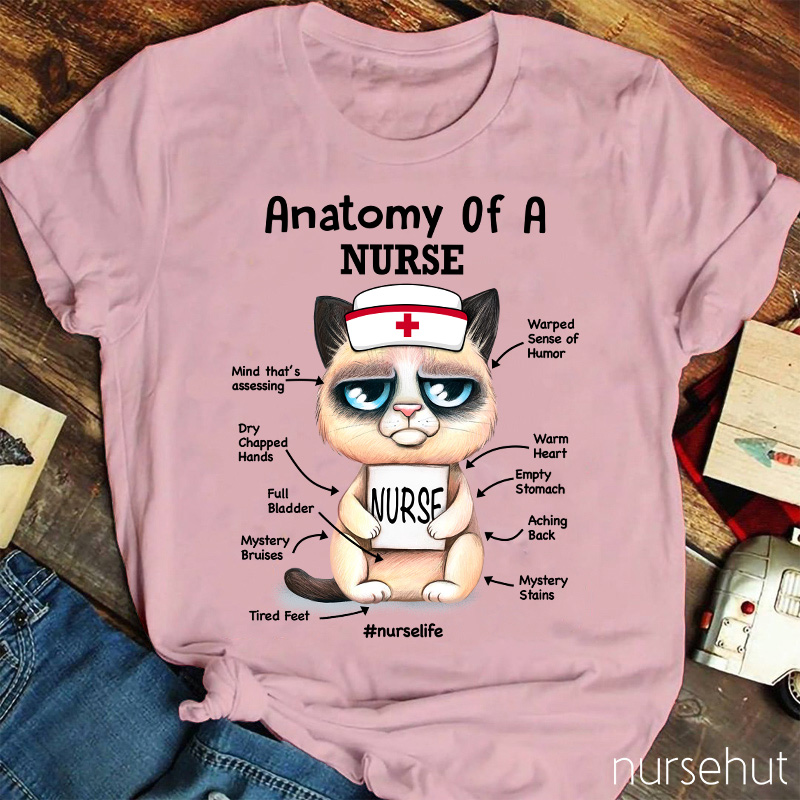 Cat Anatomy Of A Nurse T-Shirt