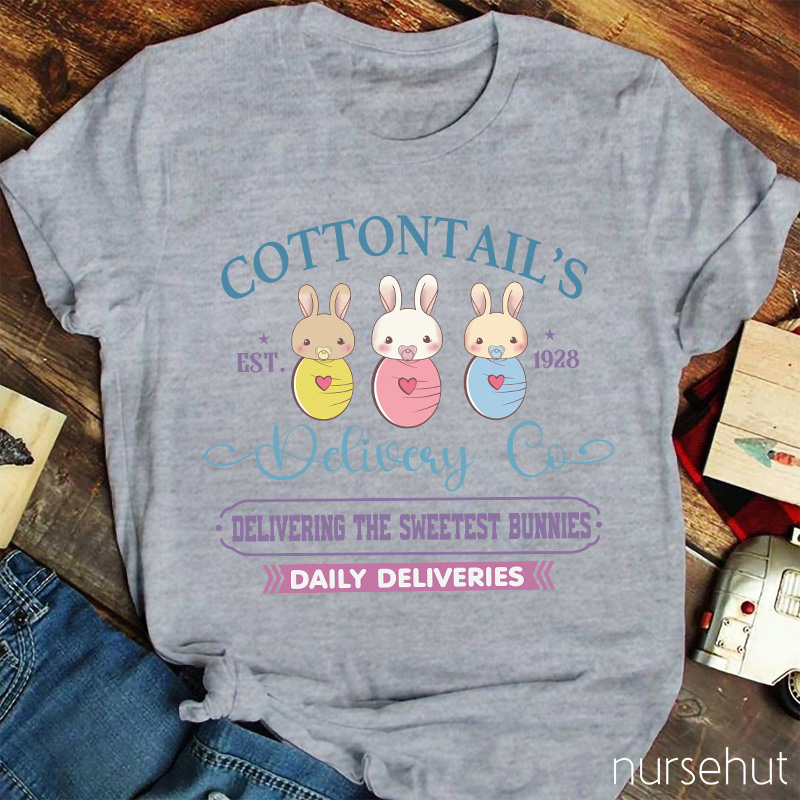 Cottontail's Delivery Co Nurse T-Shirt