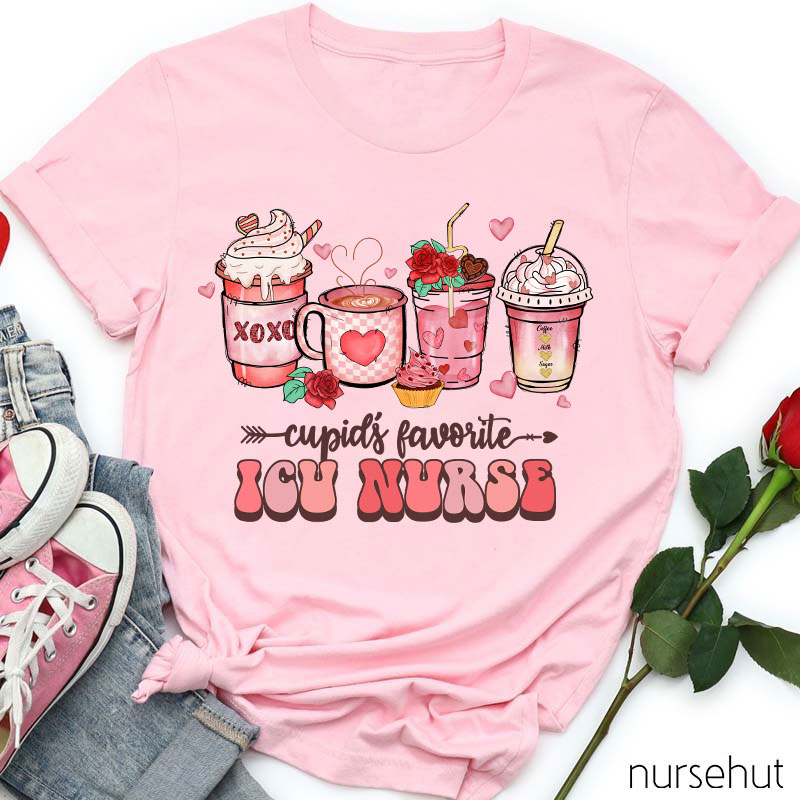 Personalized Cupid's Favorite ICU Nurse T-Shirt