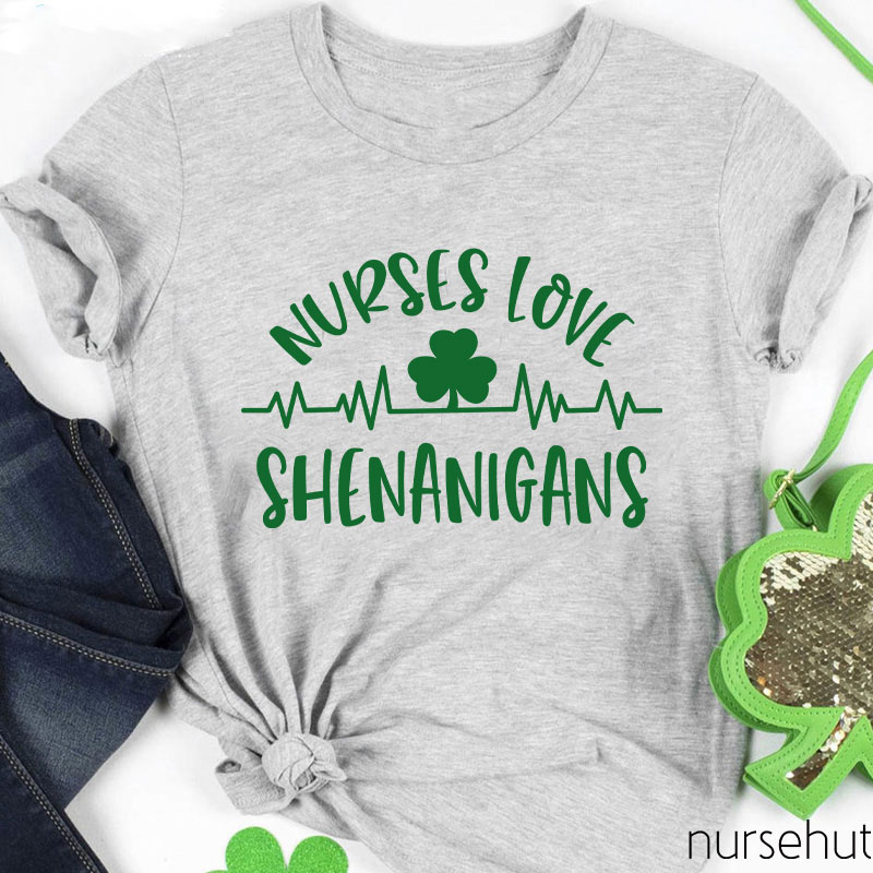 This Nurse Love Shenanigans Nurse T-Shirt