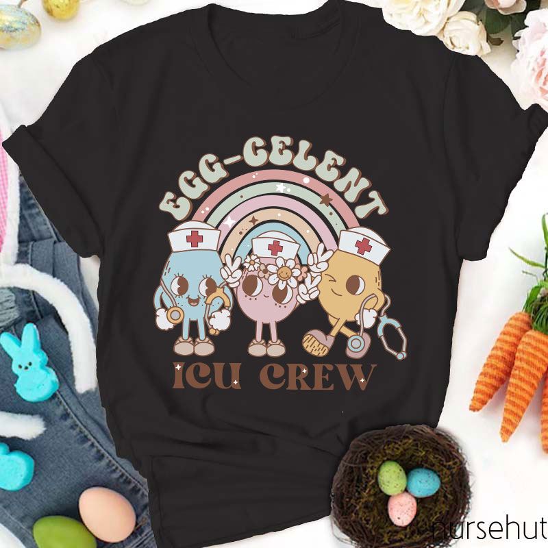 Personalized Egg-Cellent Nurse Crew Nurse T-Shirt