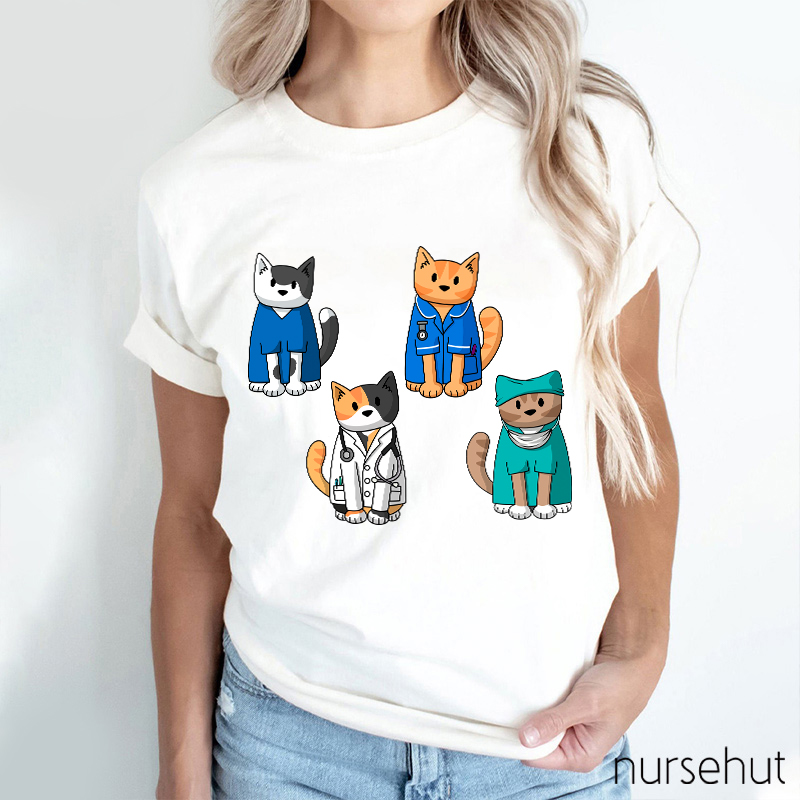 Doctor Cat Will Treat You Nurse T-Shirt
