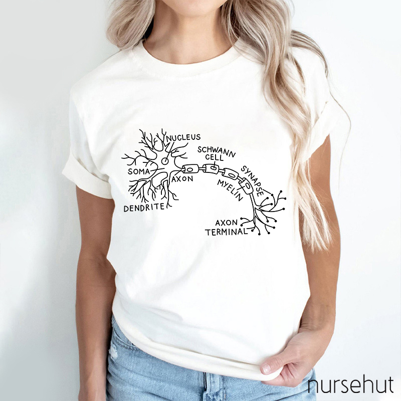 Neuron Anatomy Nurse T-Shirt