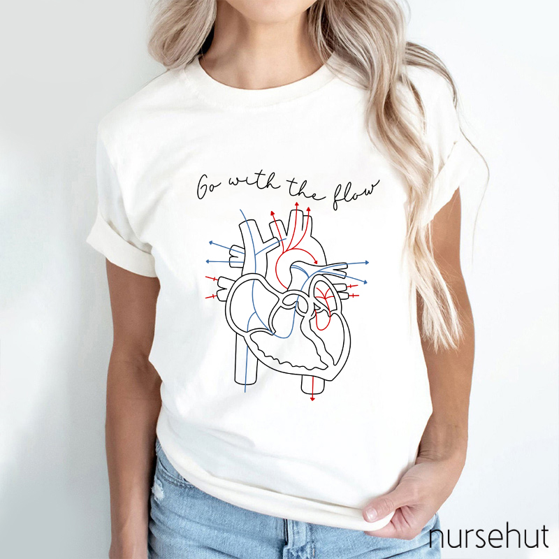 Go With The Flow Nurse T-Shirt