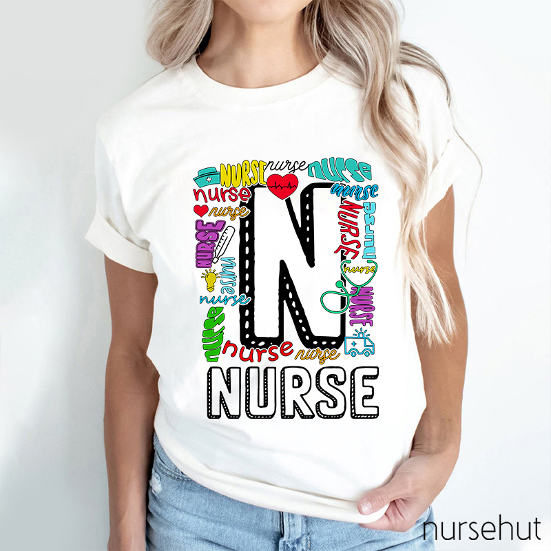 Colorlful Nurse Life Nurse T-Shirt