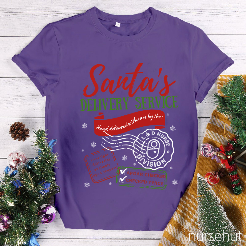 Santa's Delivery Service Nurse T-Shirt
