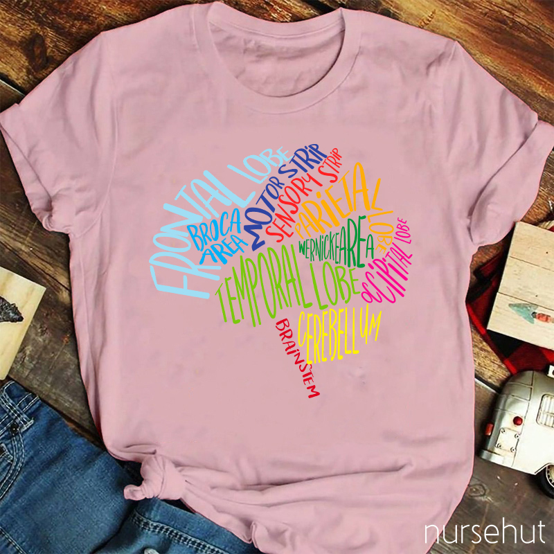 Brilliant Brain Anatomy Nurse T-Shirt