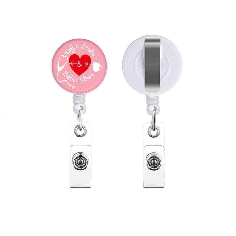 Heart Love Nurse Badge Reel