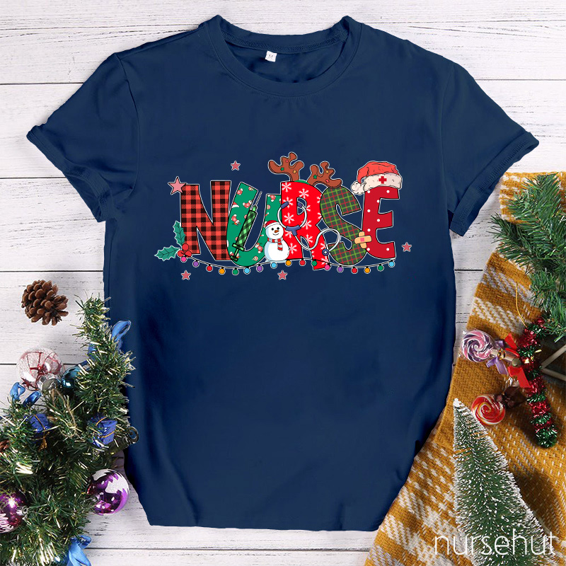 Jolly Nurse Plaid T-Shirt