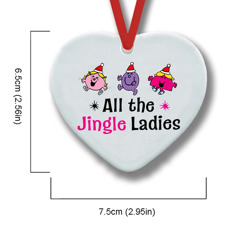All The Jingle Ladies Nurse Ceramic Christmas Ornament