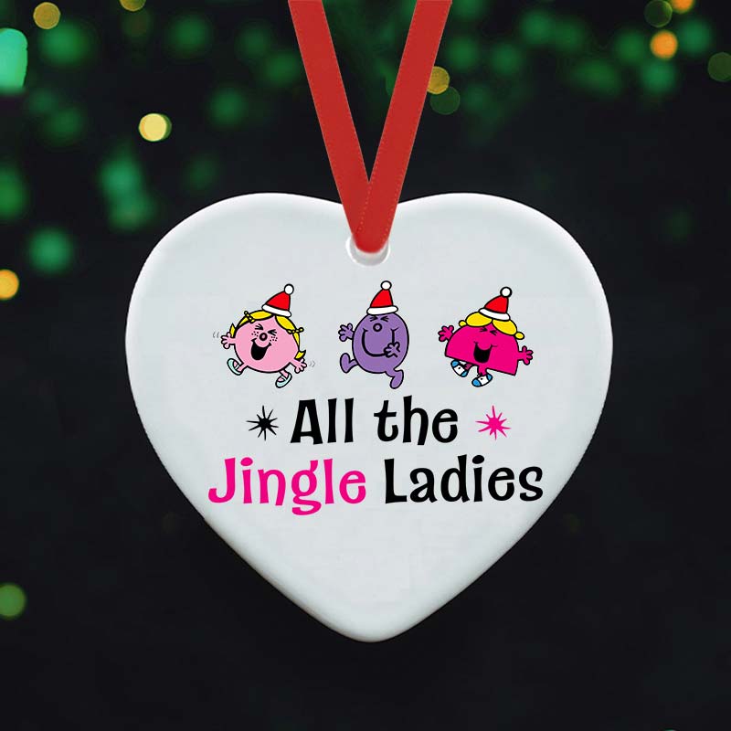 All The Jingle Ladies Nurse Ceramic Christmas Ornament