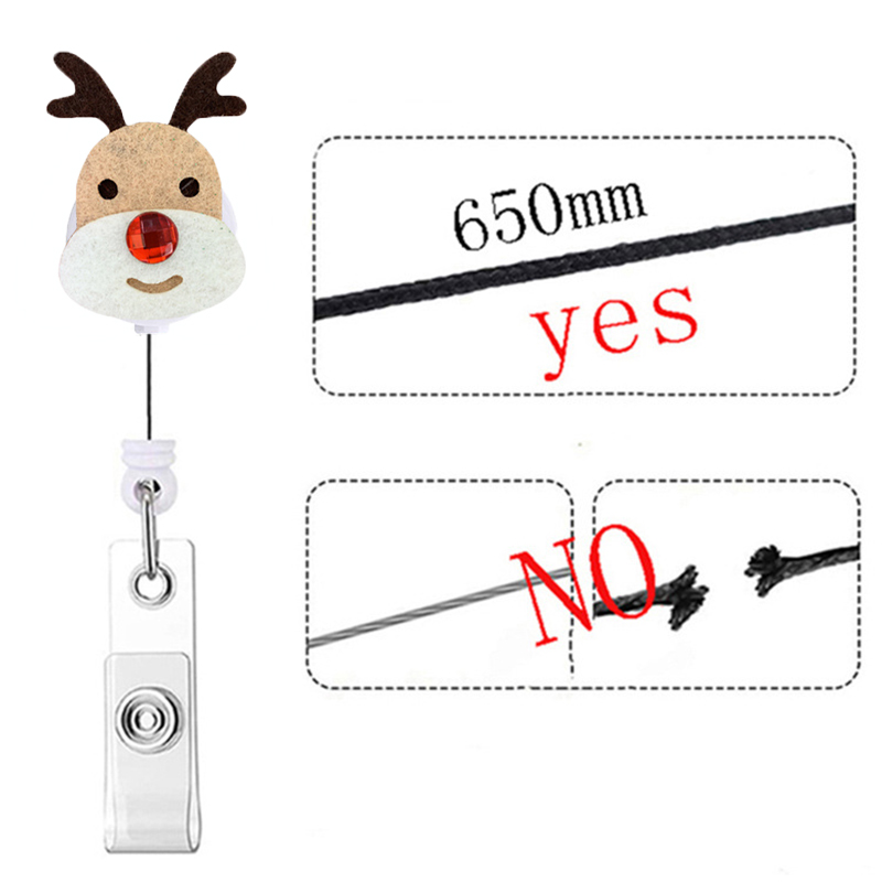 Merry Reindeer Nurse Badge Reel