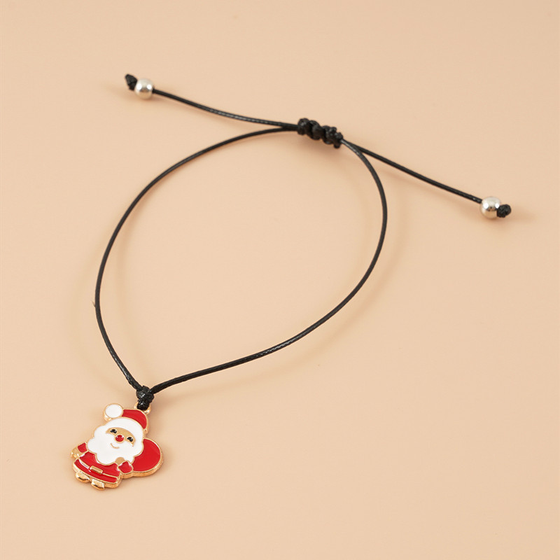 Santa Carrying Presents Metal Bracelet Set