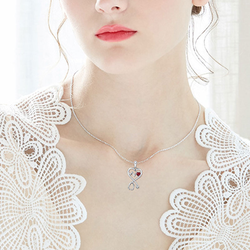 To My Nurse Stethoscope Necklace Nurse Necklace