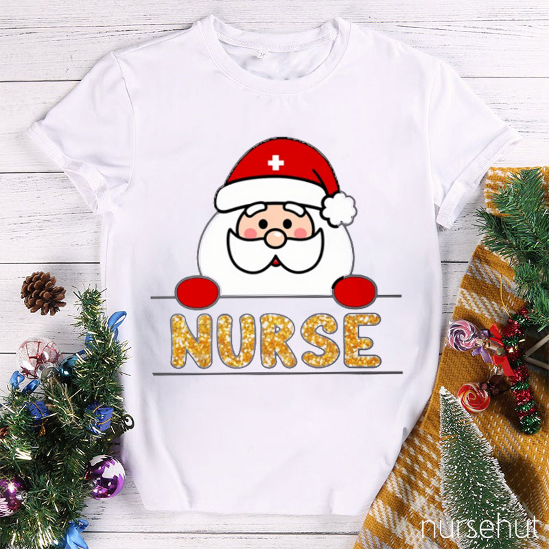 Santa Is Watching You Nurse T-Shirt