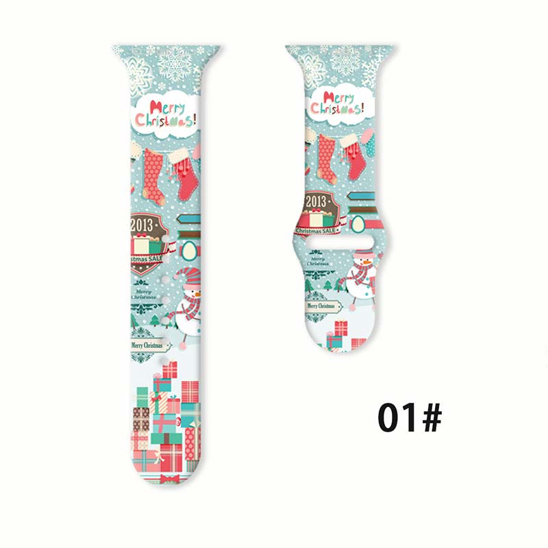 Christmas Print Apple Watch Band