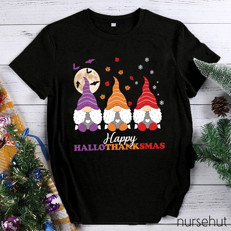Happy Hallothanksmas Nurse T-Shirt