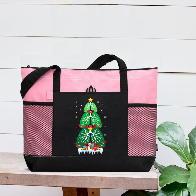 Healthy Lungs Nurse Zip Tote Bag