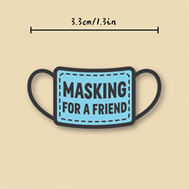 Face Mask Brooch Small Medicine Bottle Series Pin Set