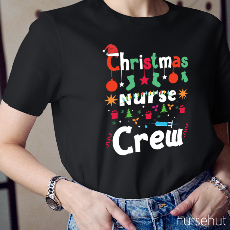 Christmas Nurse Crew Nurse T-Shirt