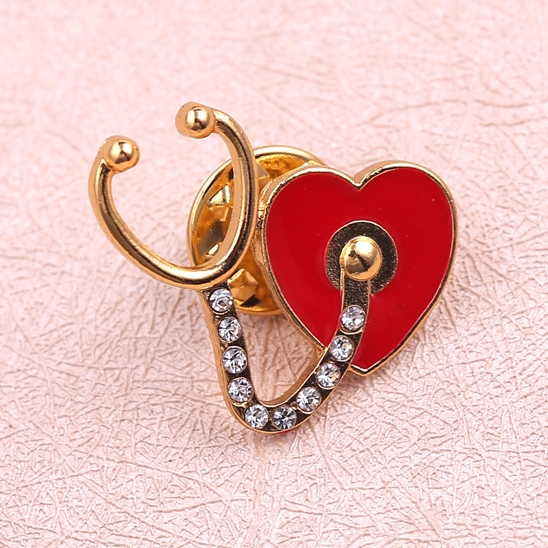 Stethoscope Nurse Pin