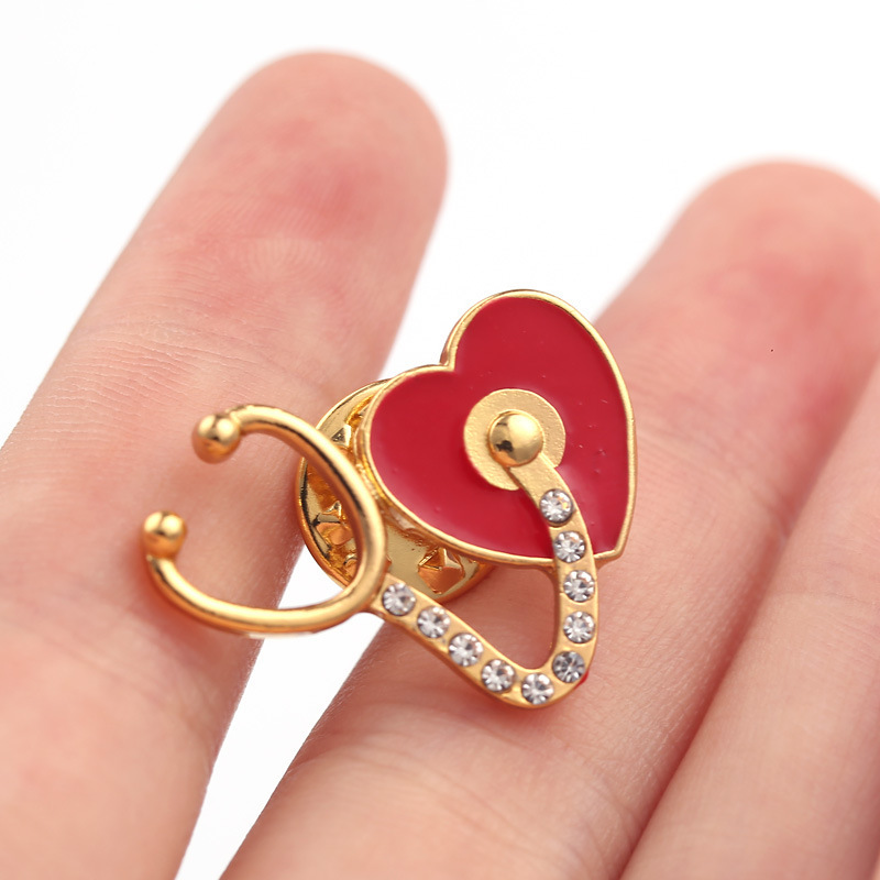 Stethoscope Nurse Pin