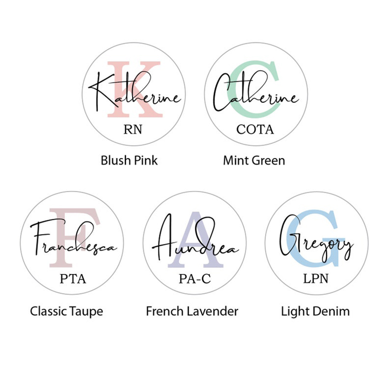 Personalized Simple Pattern Nurse Name Nurse Badge Reel