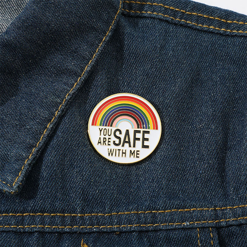 You Are Safe With Me Nurse Pin