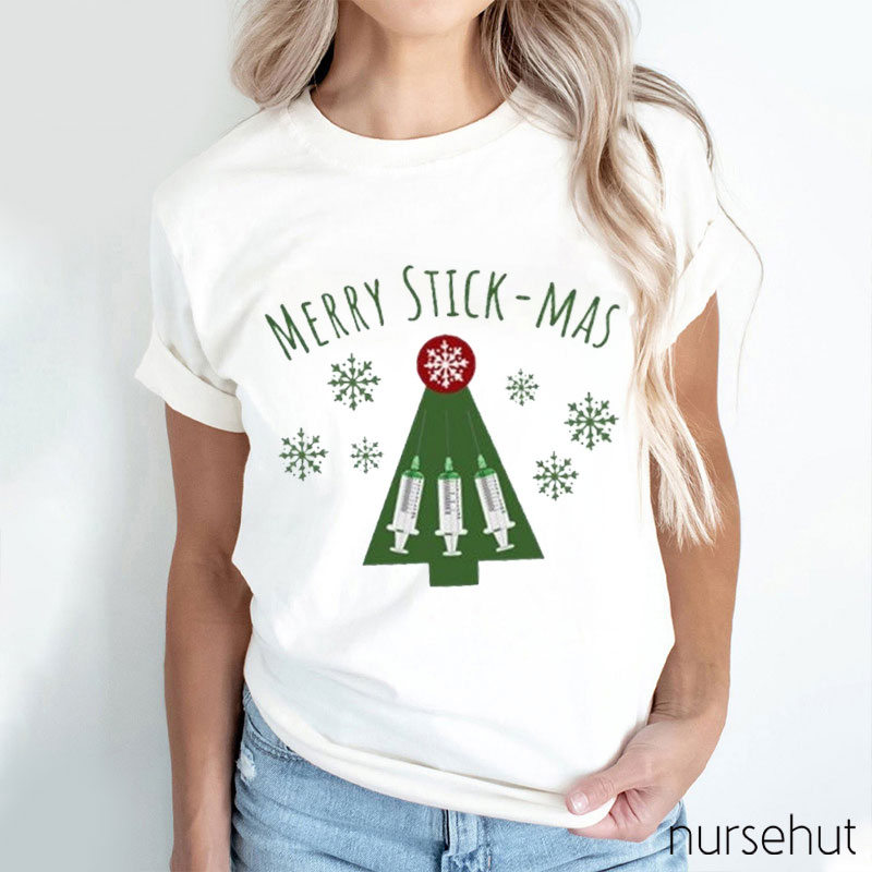 Merry Stickmas Nurse T-Shirt