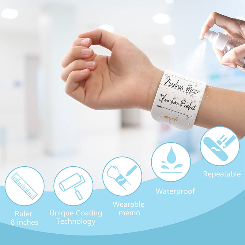 Portable And Erasable Nurse Bracelet Notepad