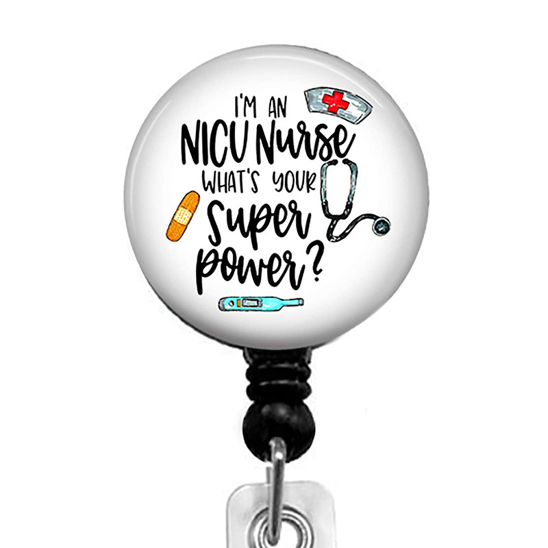 Everything Will Be All Right Nurse Badge Reel