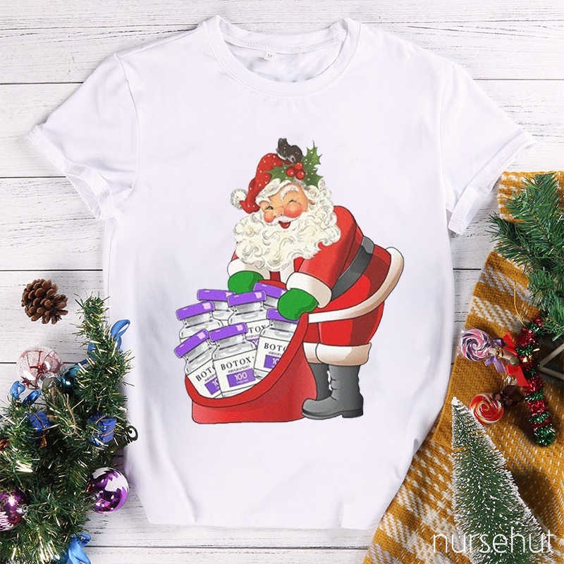 Santa Claus Brings Christmas Botox Nurse T-Shirt