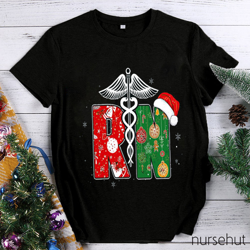 RN Nurses Angel Christmas Nurse T-Shirt