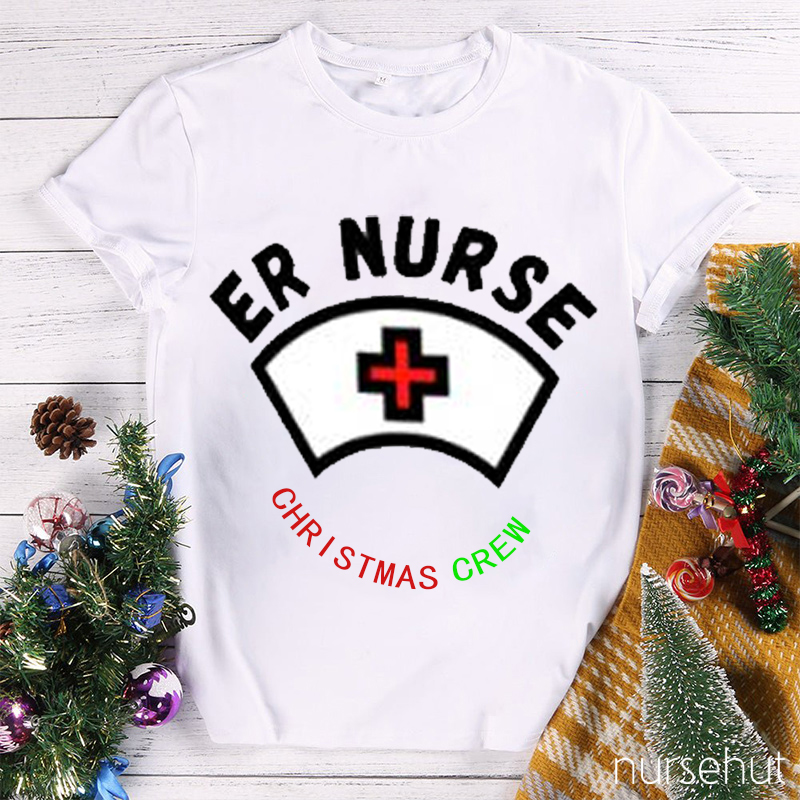 Er Nurse Christmas Crew Nurse T-Shirt
