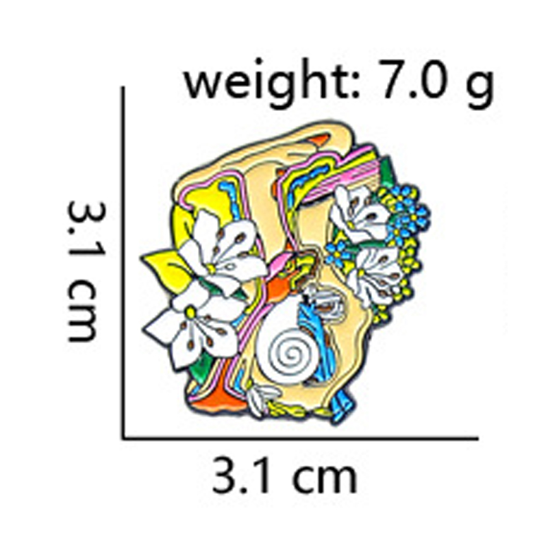 Pop Flower Organ Ear Pin