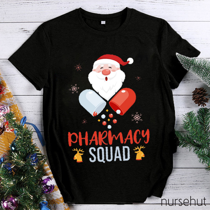 Santa Pharmacy Squad Nurse T-Shirt