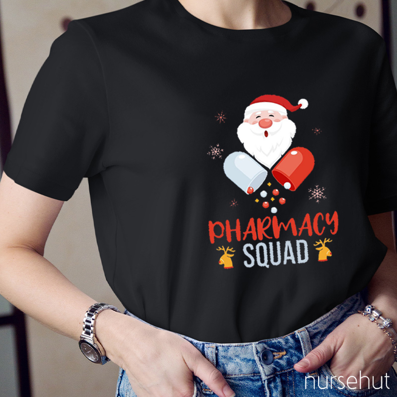 Santa Pharmacy Squad Nurse T-Shirt