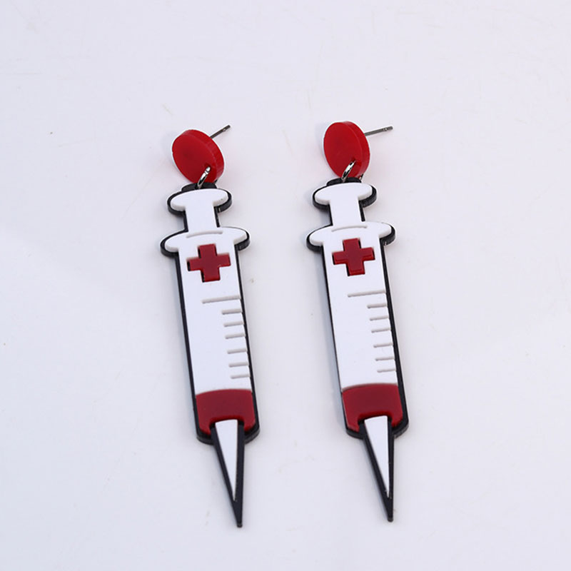 It's Time For An Injection Nurse Acrylic Earrings