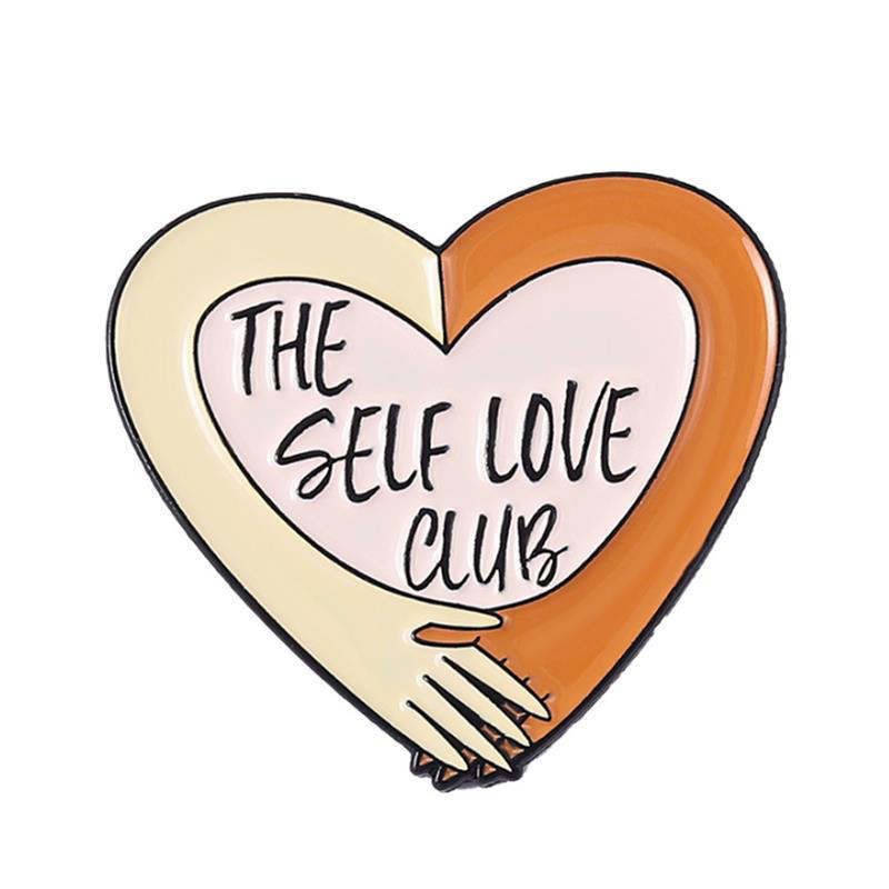 Heart-Shaped The Self Love Club Hug Nurse Pin