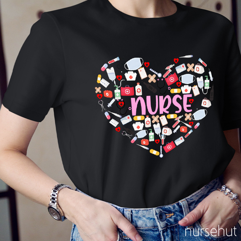 Big Heart Nurset-Shirt