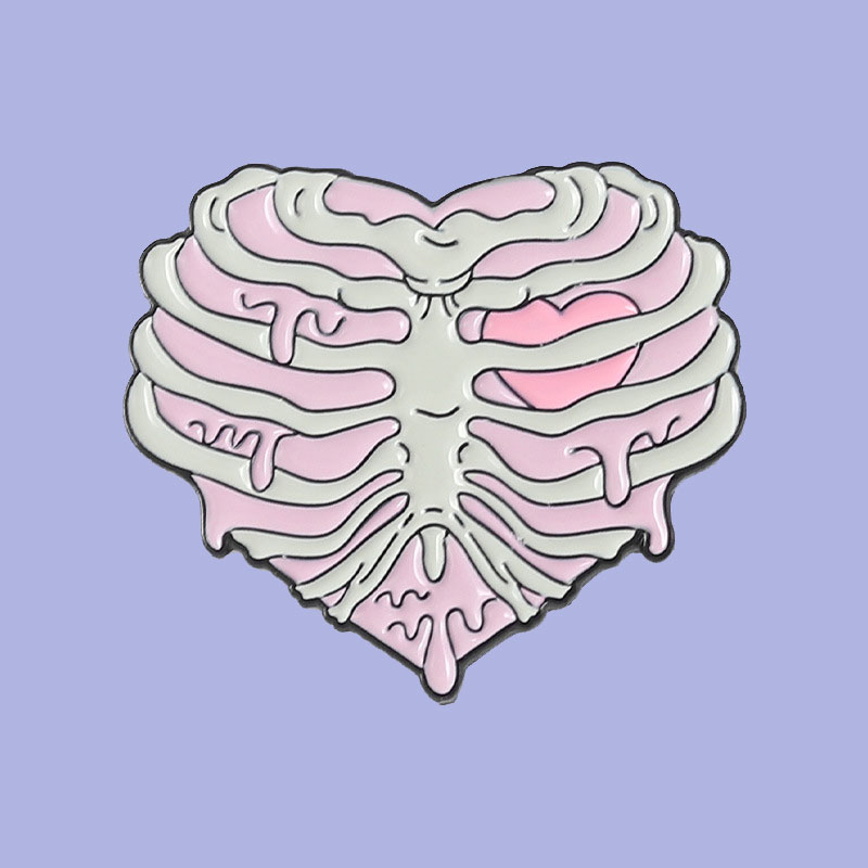 Heart Shape Sternum Nurse Pin