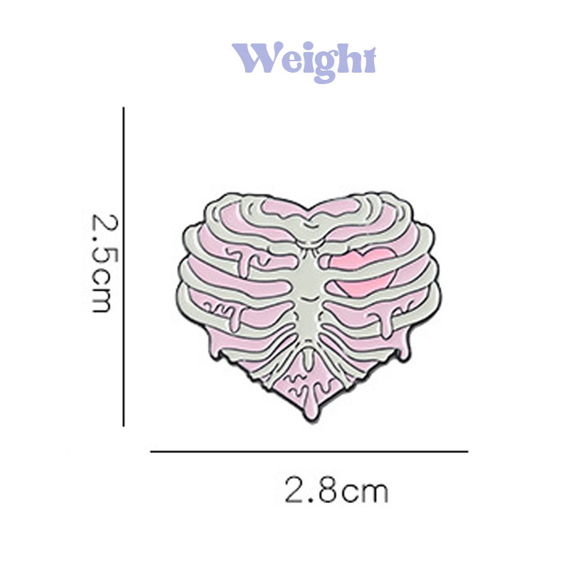 Heart Shape Sternum Nurse Pin