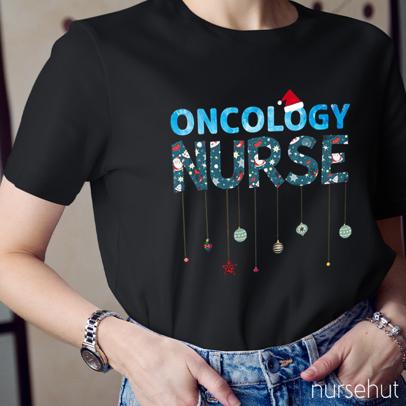 Christmas Oncology Nurse T-Shirt