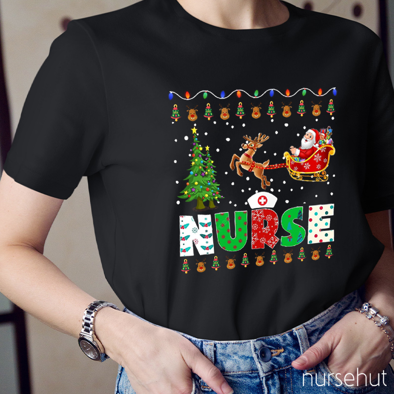 Santa's Coming Nurse T-Shirt