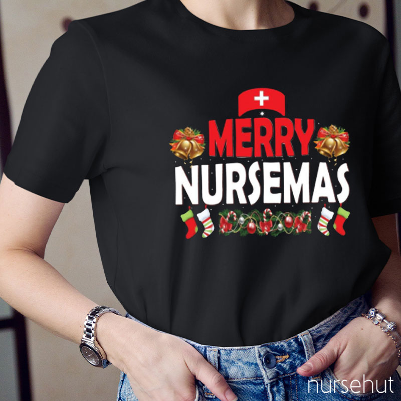 Merry Nursemas  Nurse T-Shirt