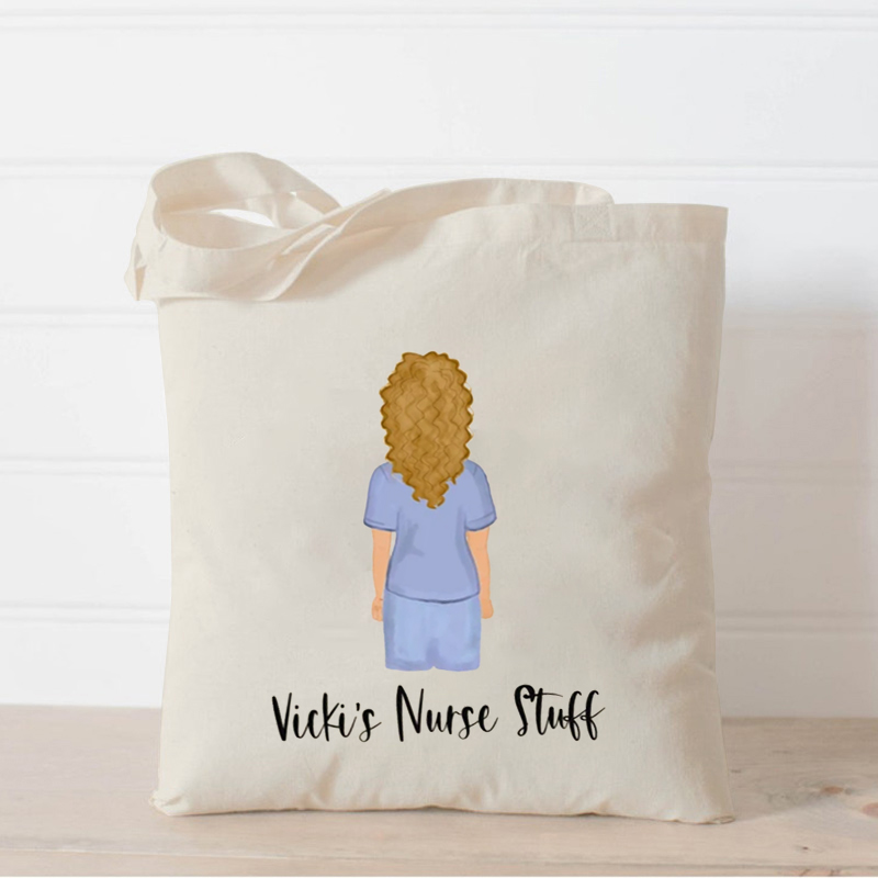 Personalized Image Customization Nurse Tote Bag