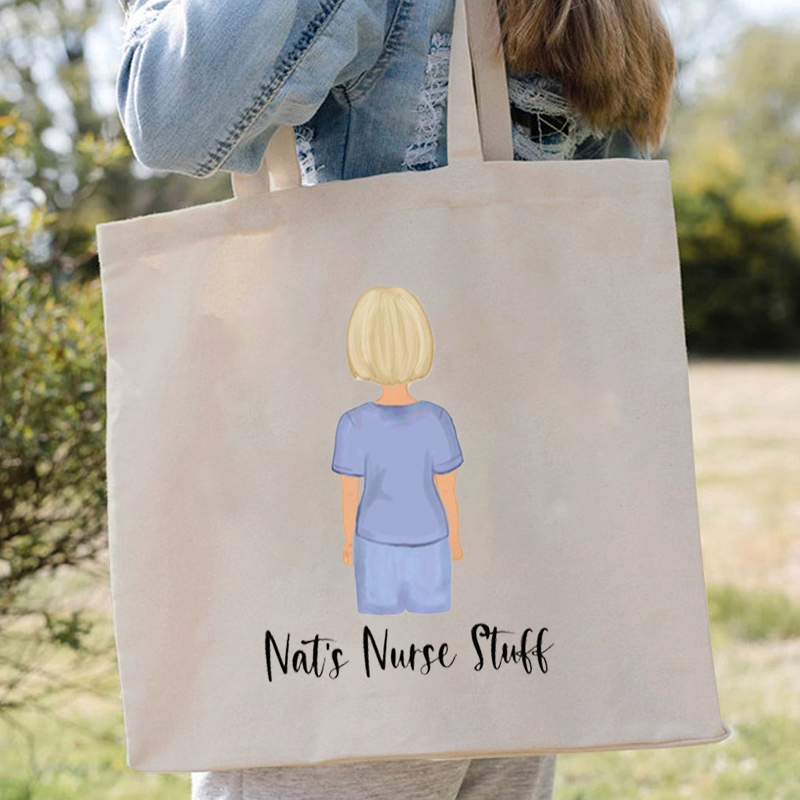 Personalized Image Customization Nurse Tote Bag
