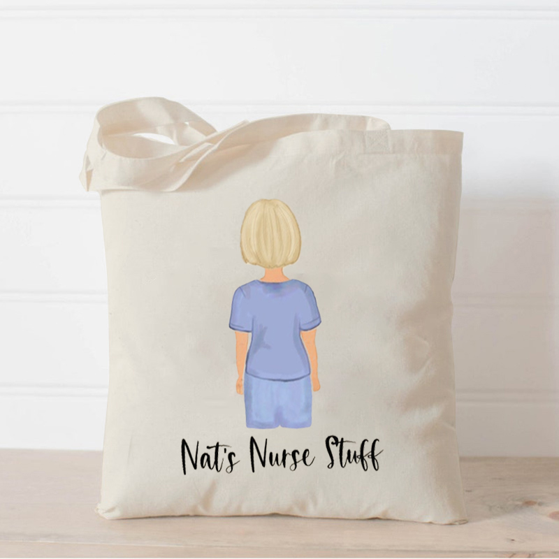 Personalized Image Customization Nurse Tote Bag
